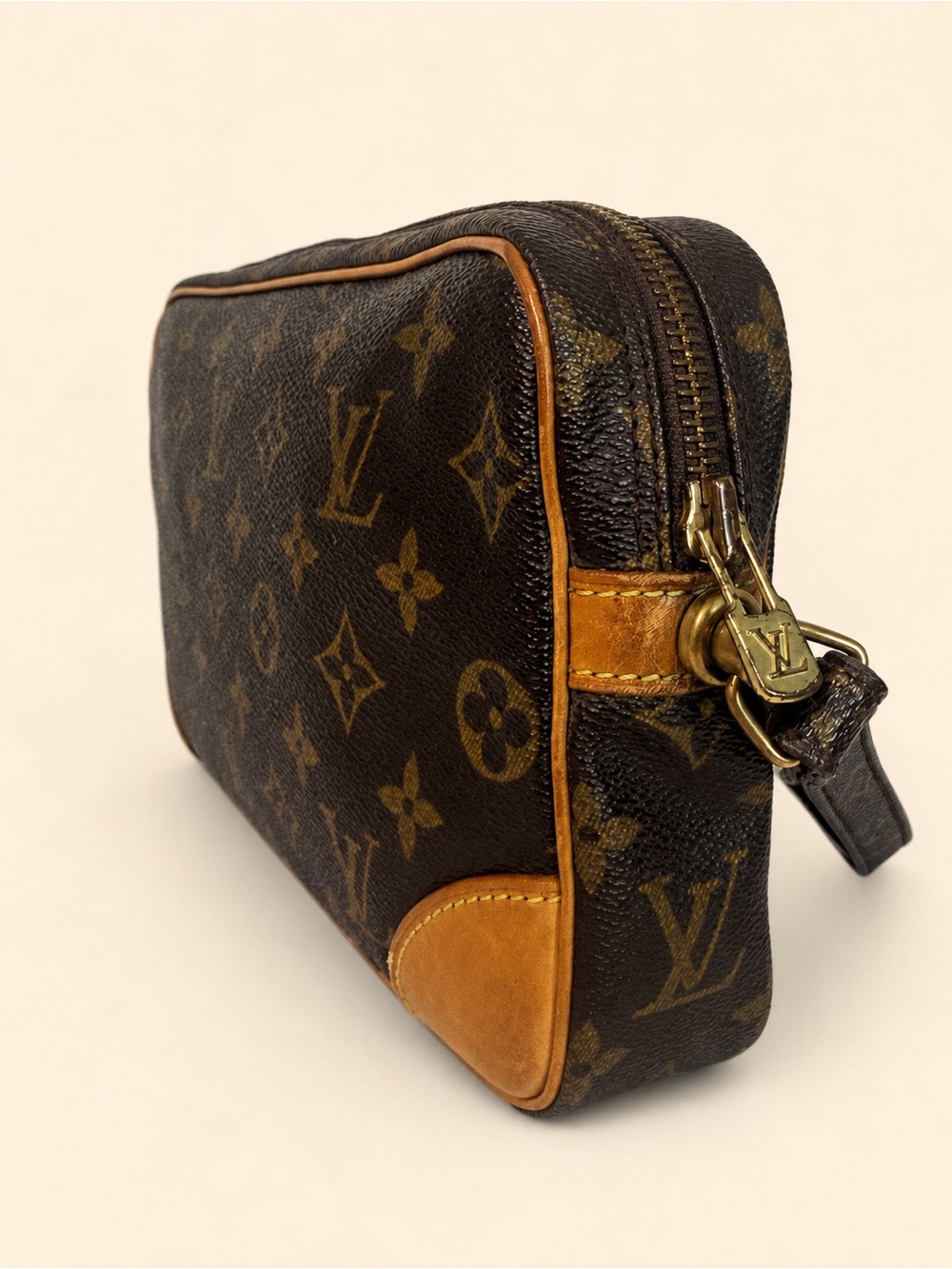 Louis Vuitton Marly Dragonne GM Monogram Wristlet Clutch COA - Picture 5 of 12